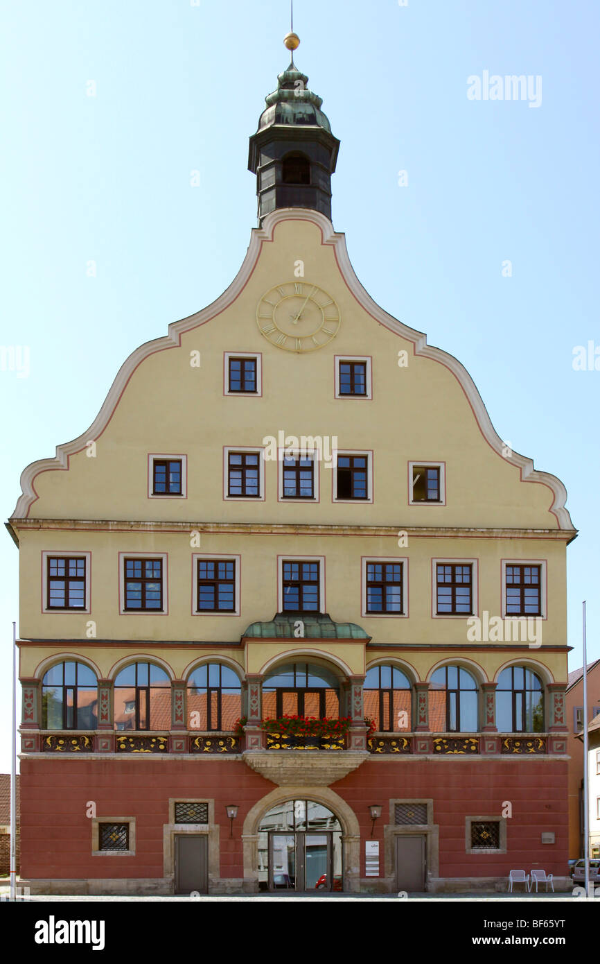 Deutschland, Schwoerhaus in der Ulmer Altstadt, Germany, Old Town of Ulm Stock Photo