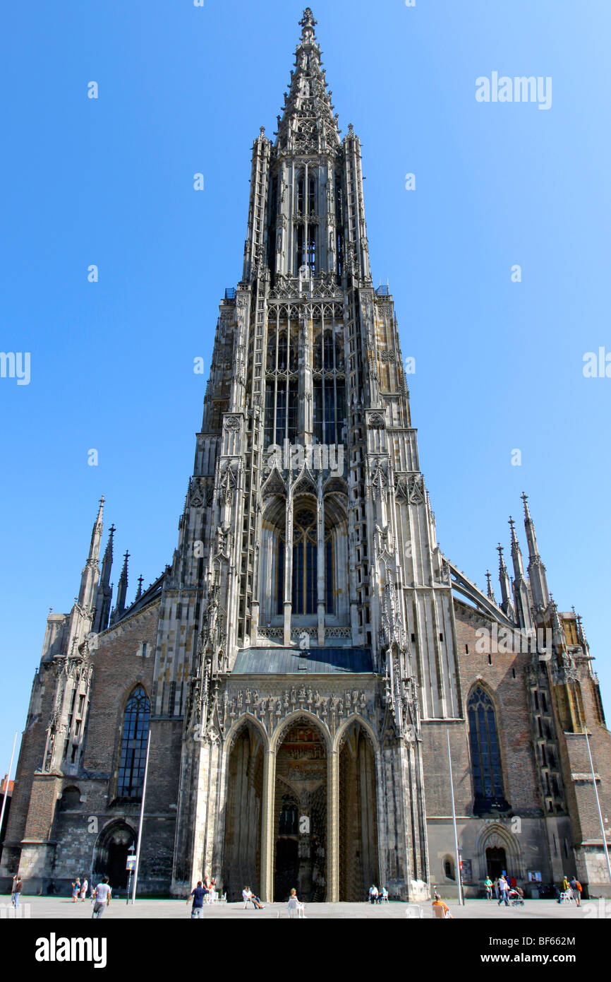 Deutschland Ulmer Muenster, Germany Ulm Minster Stock Photo