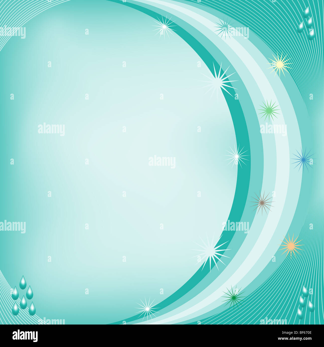 Blue abstract background template with ample copy space for text ...