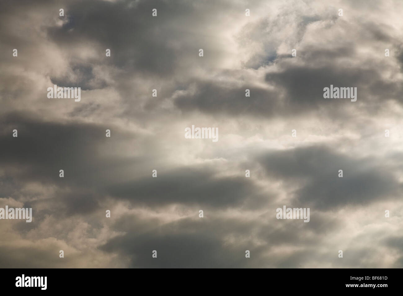 Dramatic morning clouds after a storm, over Los Angeles, California ...