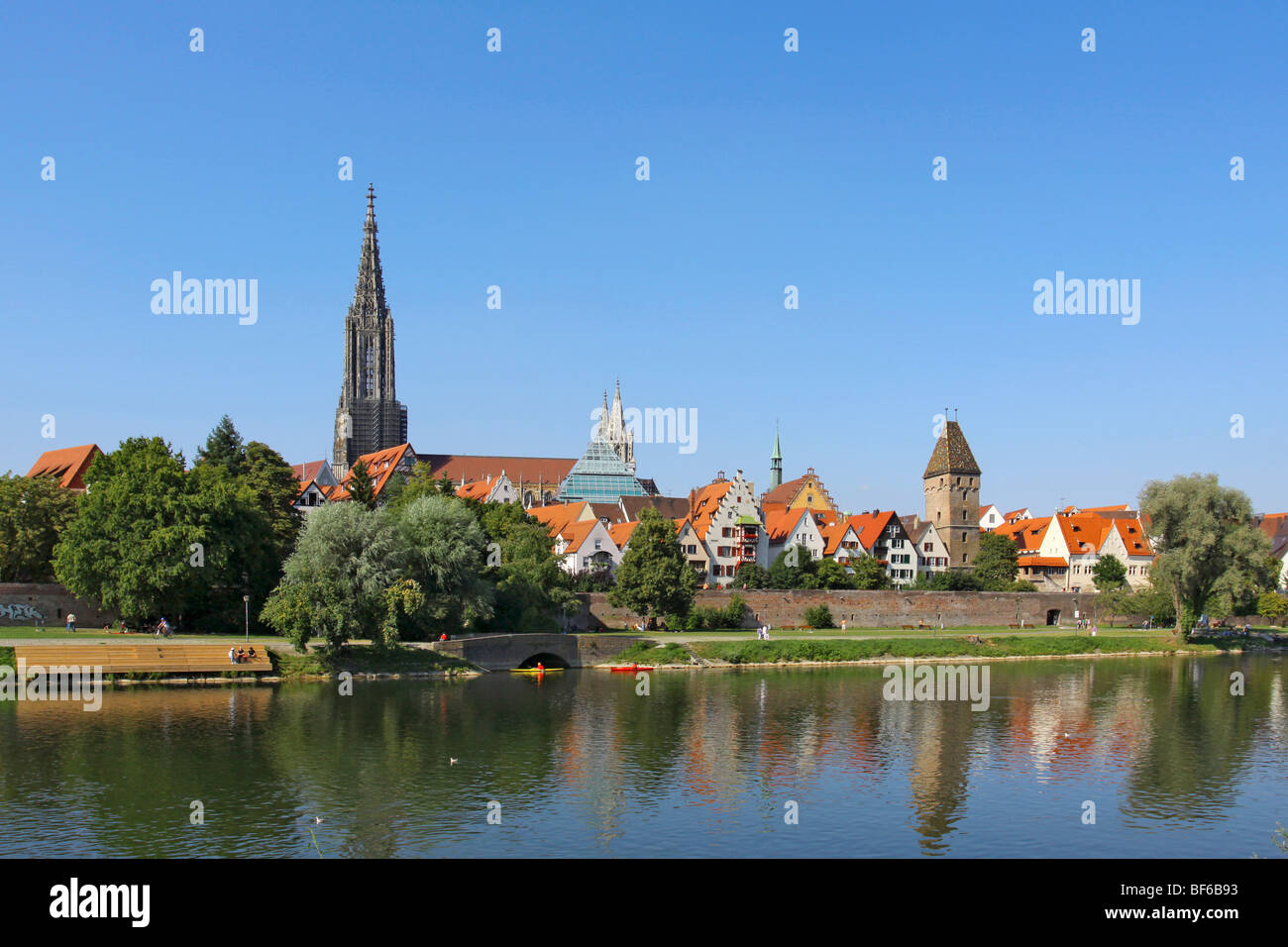 Deutschland, Stadtansicht von Ulm an der Donau, Germany Cityscape of Ulm at the Danube Stock Photo