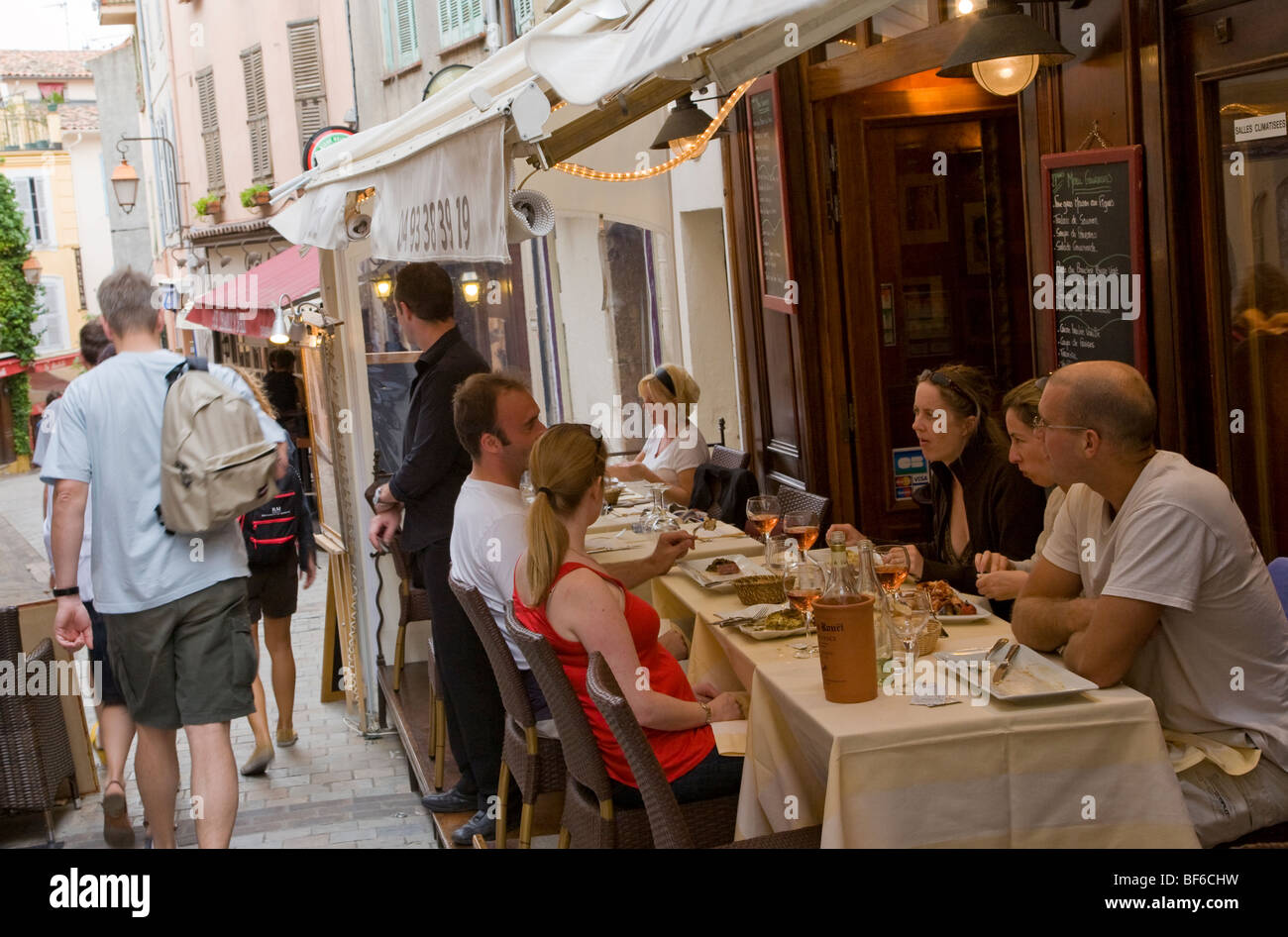 Restaurant Le Suquet, Cannes, Cote D Azur, Provence, France Stock Photo