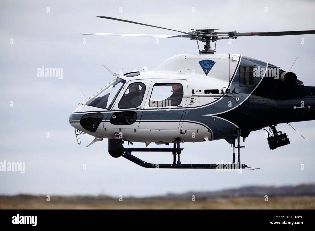 Massachusetts State Police helicopter Stock Photo Alamy