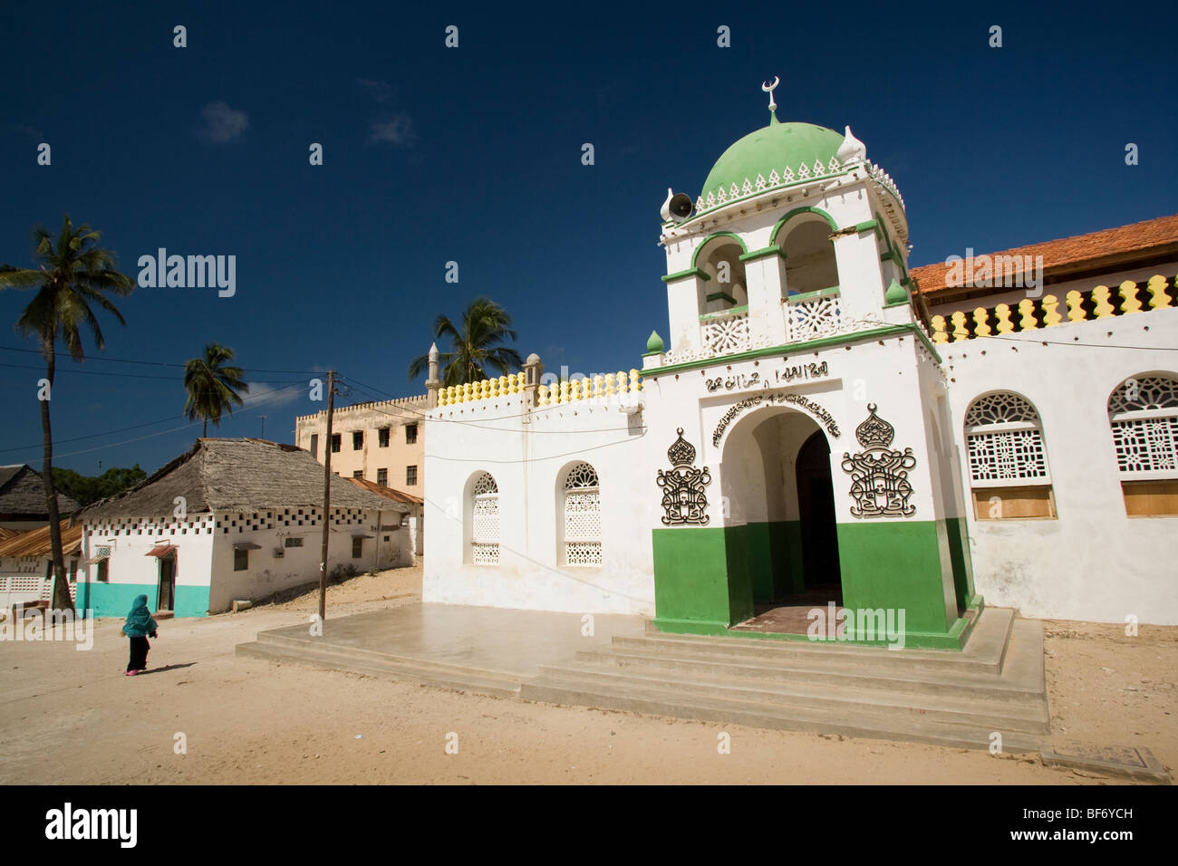 Mosque in Lamu old town - Lamu Island, Kenya Stock Photo