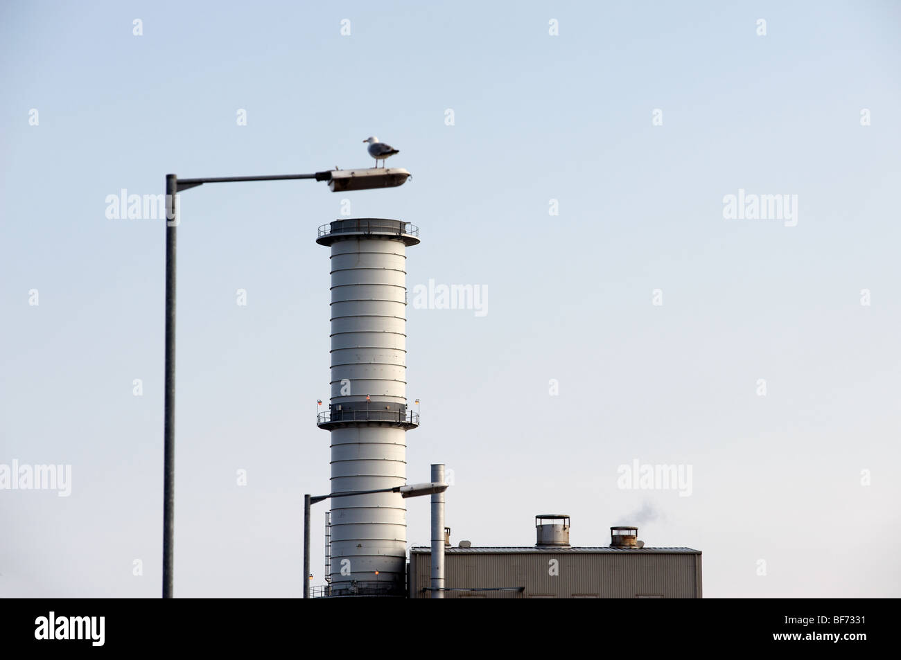 Combined cycle gas turbine power station, Great Yarmouth, Norfolk, UK. Stock Photo