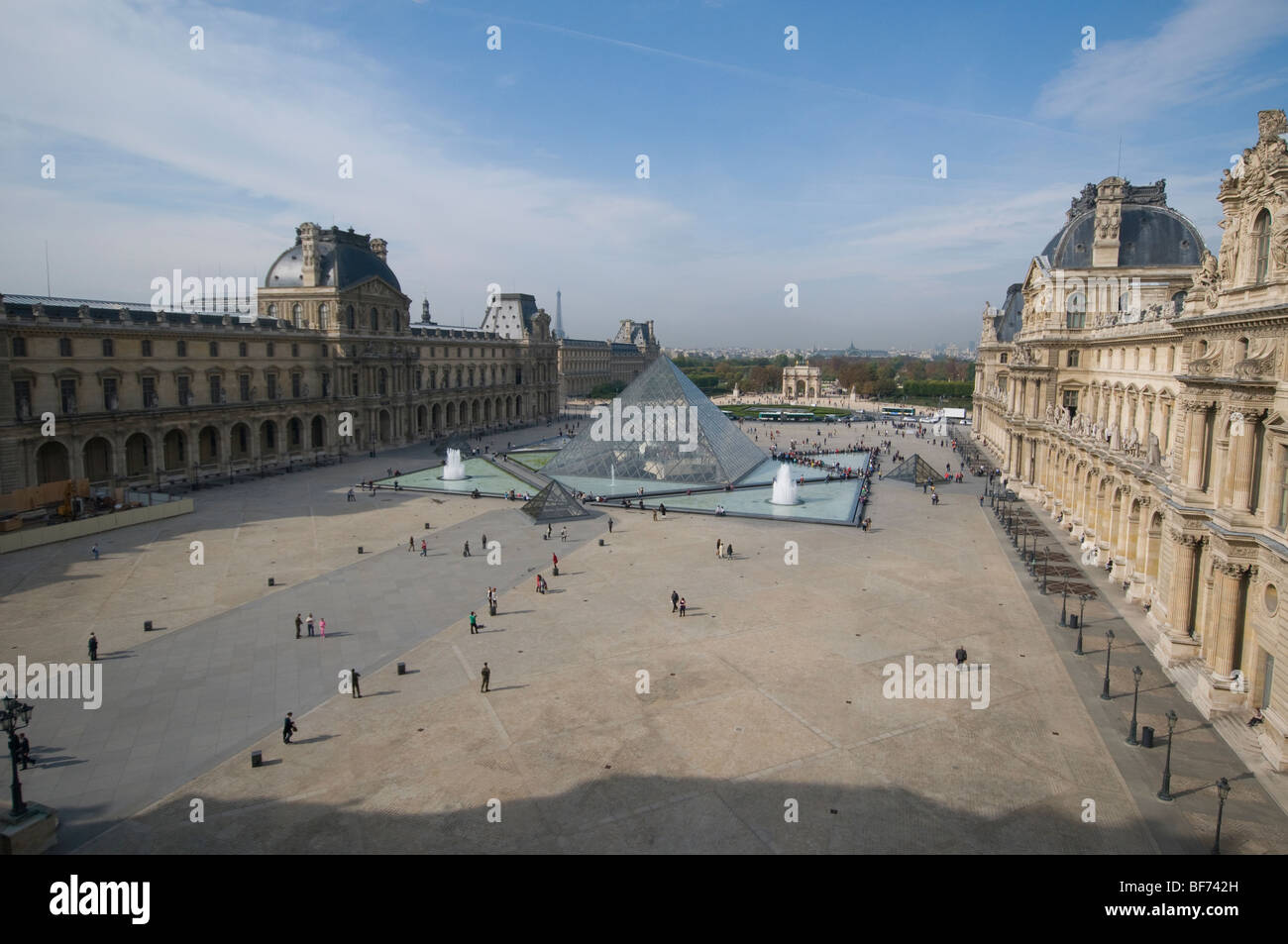 Palais Royal, Paris the home of the Musée du Louvre art gallery Stock Photo