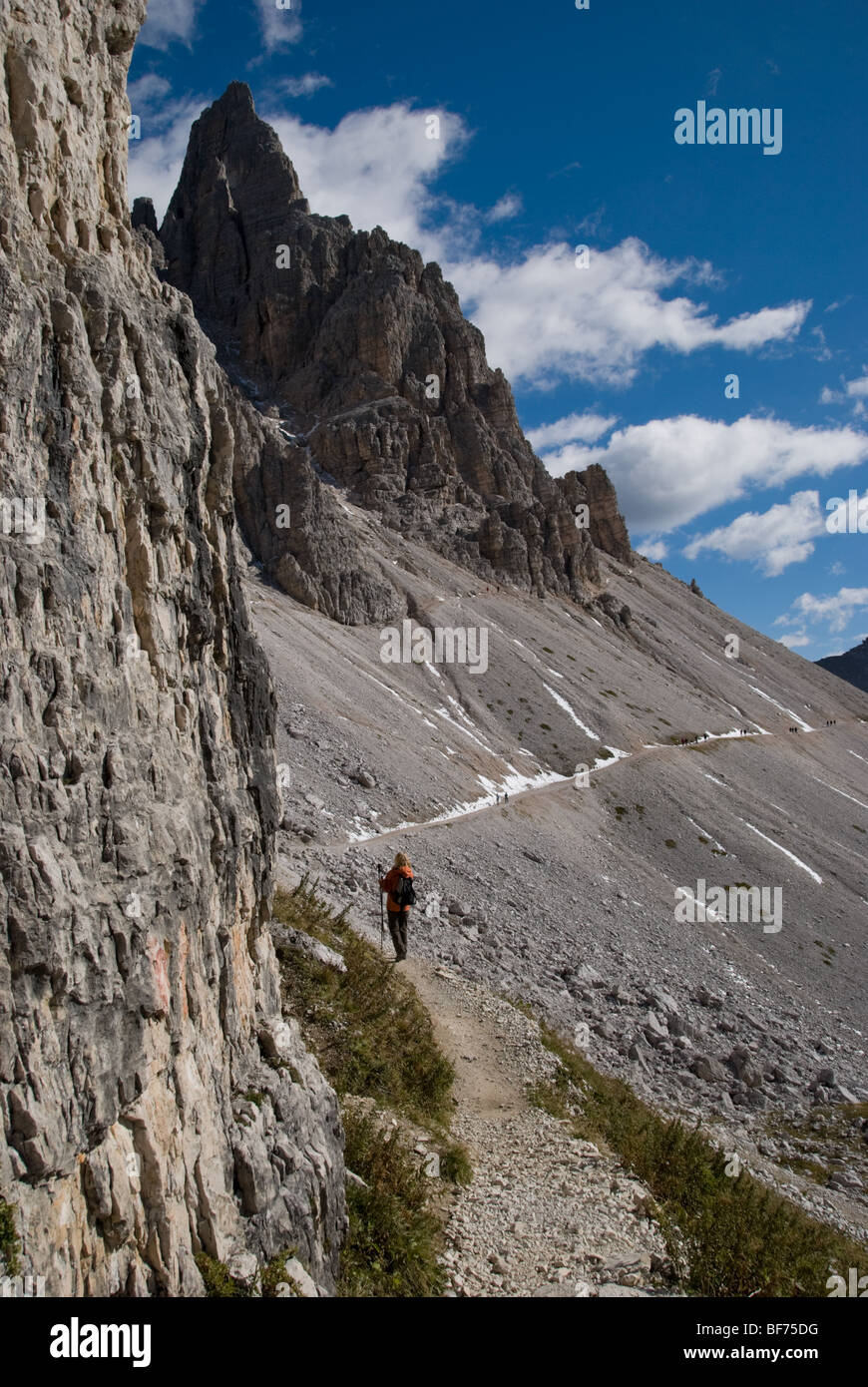 Hiking in the Dolomites Stock Photo - Alamy