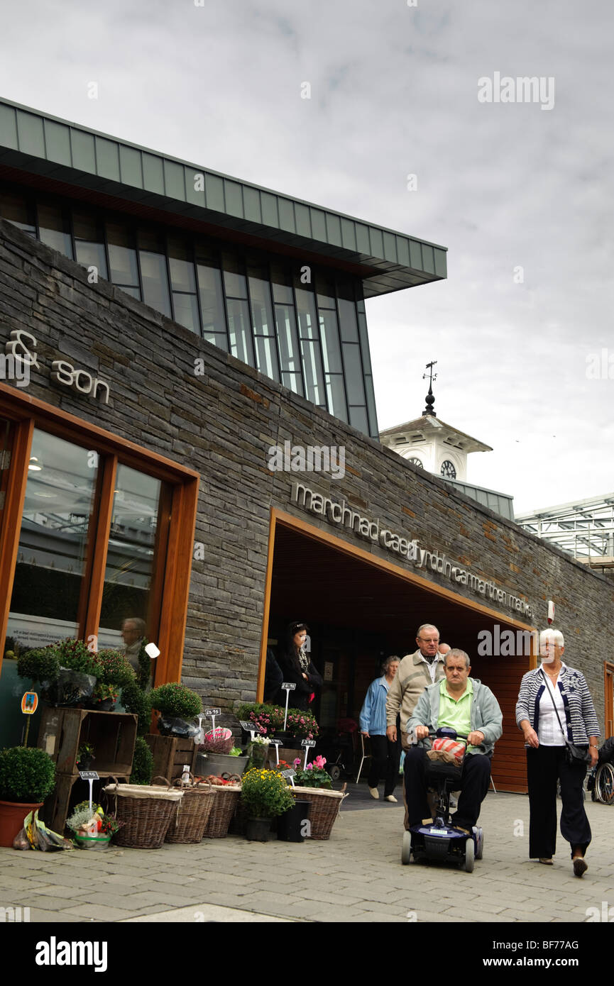 The new Carmarthen indoor market, Wales UK, 2009 Stock Photo Alamy
