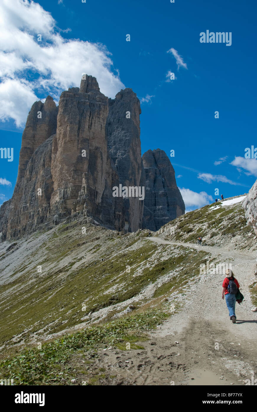 Hiking in the Dolomites Stock Photo - Alamy