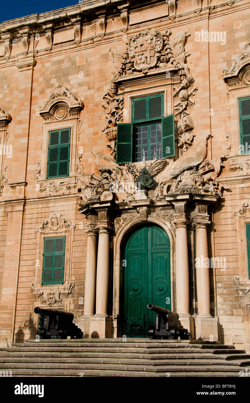 Auberge De Castille Malta fortified city Valletta Stock Photo Alamy