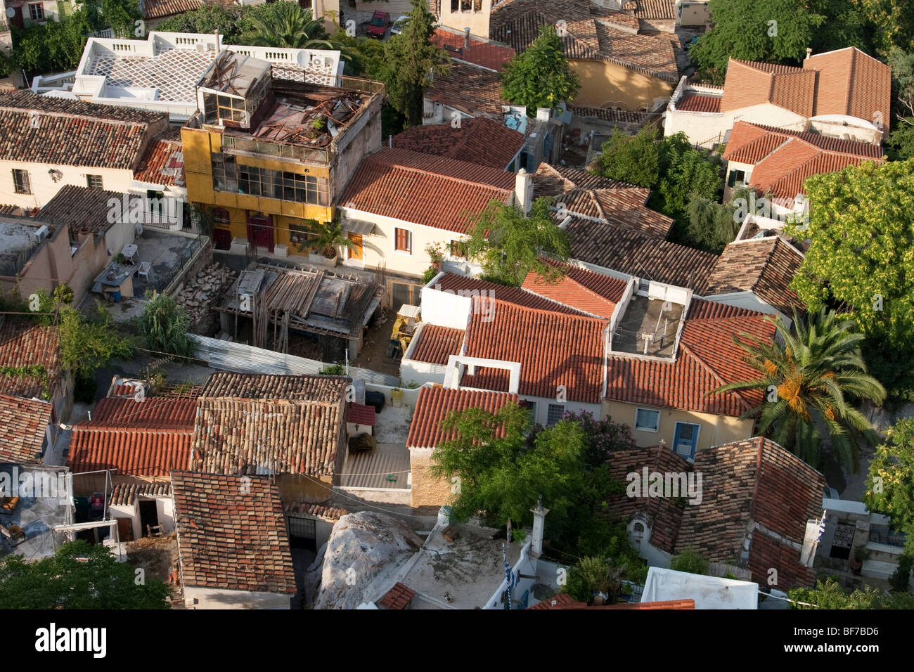 Rooftops of Athens taken from the Acropolis Stock Photo Alamy