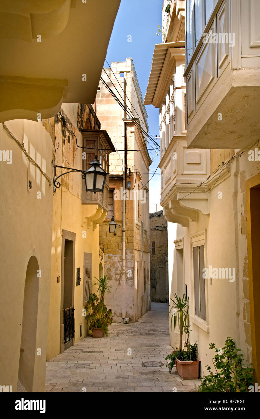 Victoria Rabat Gozo old fortified city town Malta Stock Photo