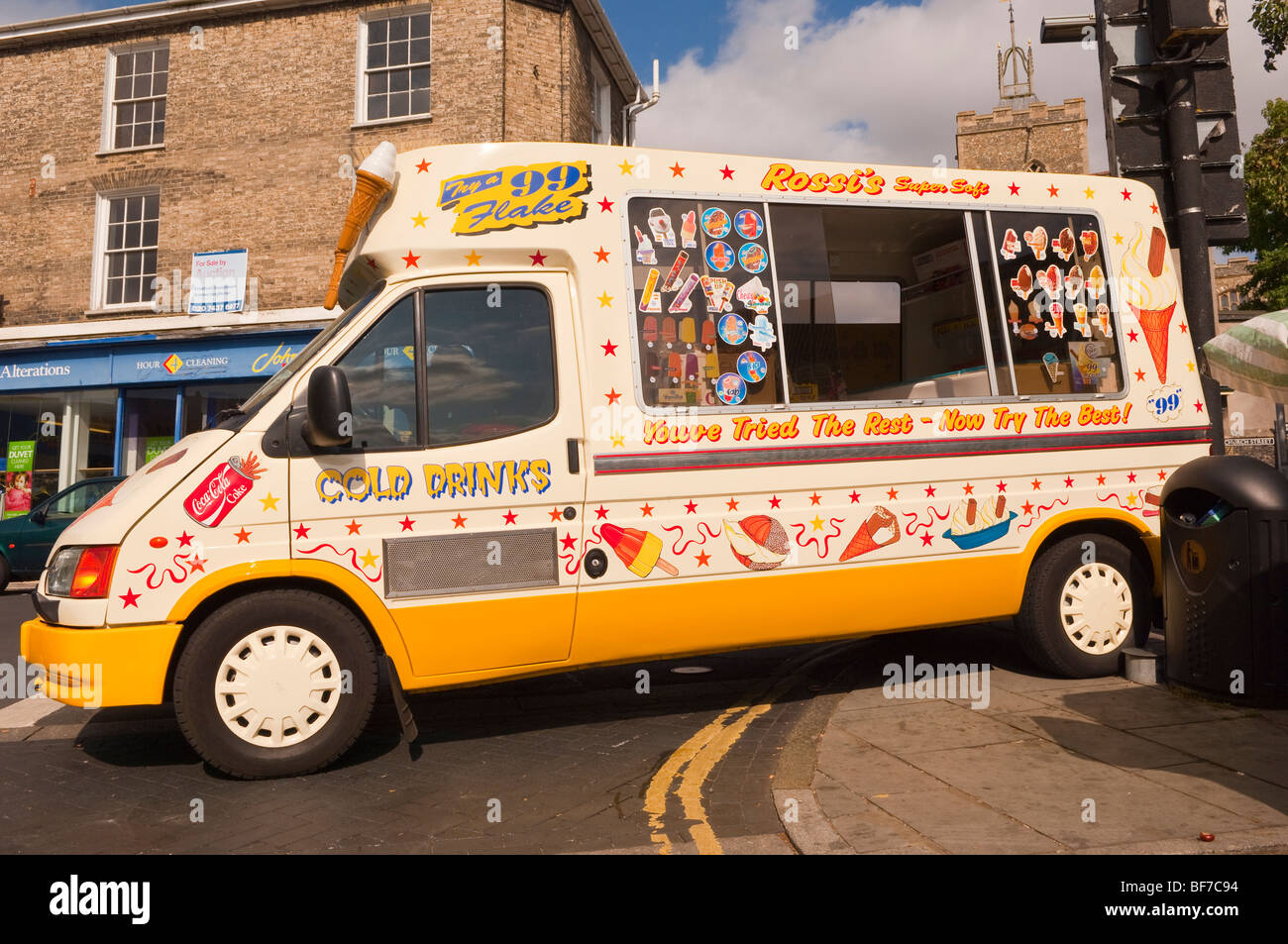 A Rossi's super soft ice cream van in 