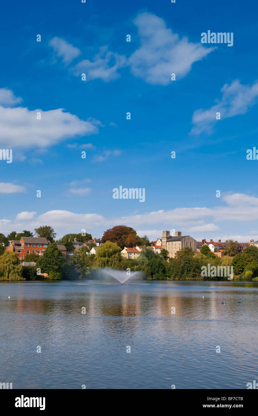 The Mere in Diss,Norfolk,Uk Stock Photo
