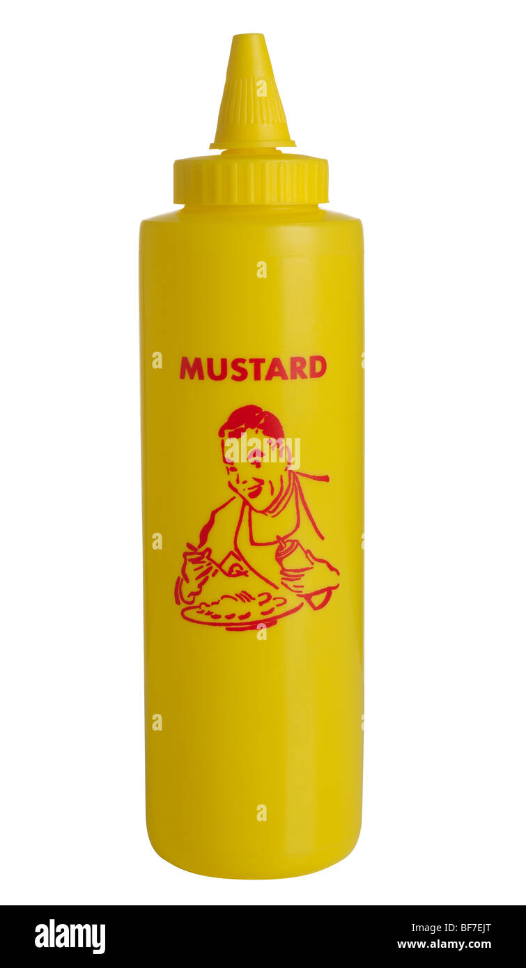 Mustard Dispenser Stock Photo