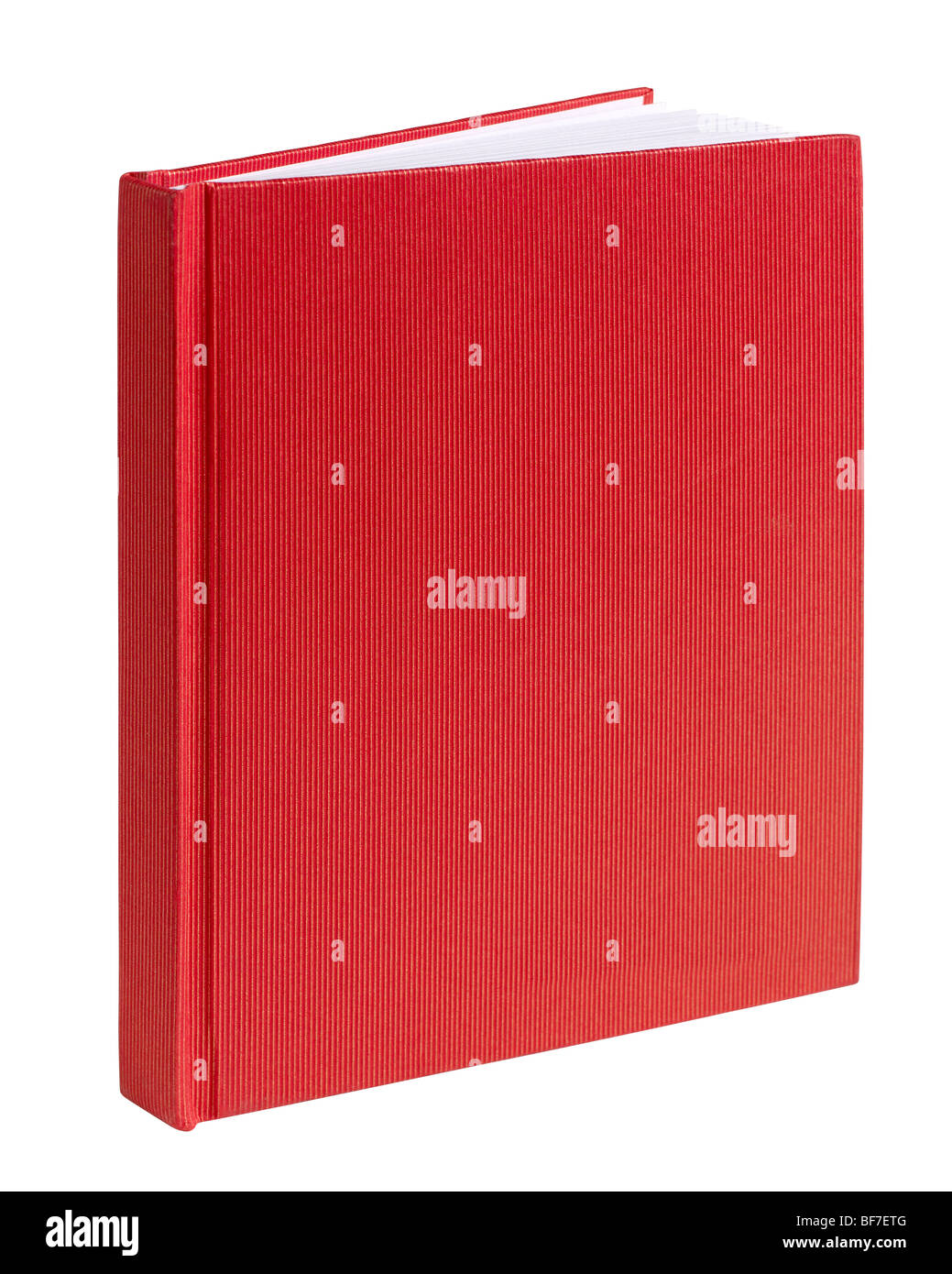 Red hard cover book journal ledger sketch draw Stock Photo