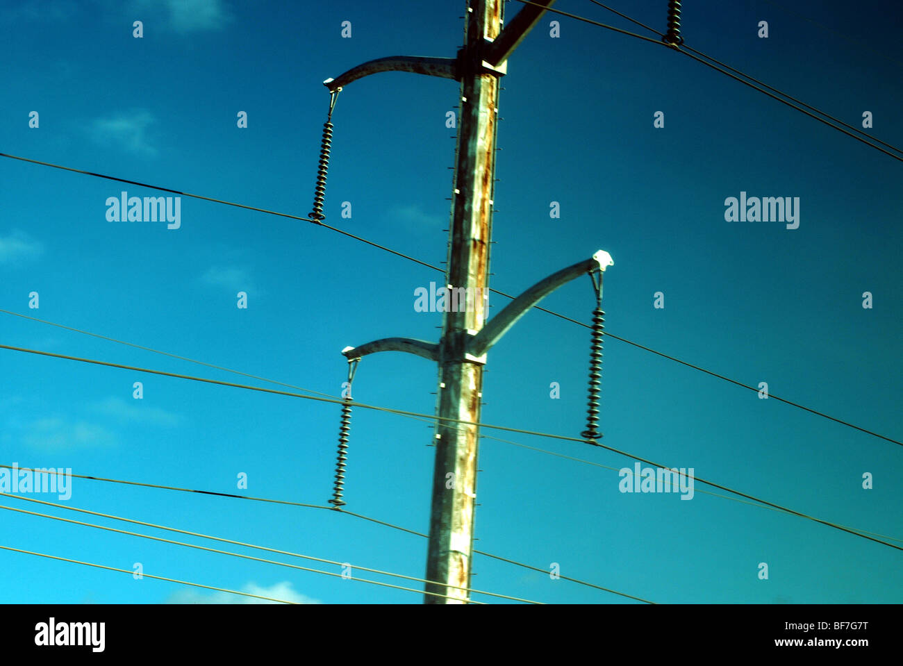 High Voltage wires Stock Photo Alamy