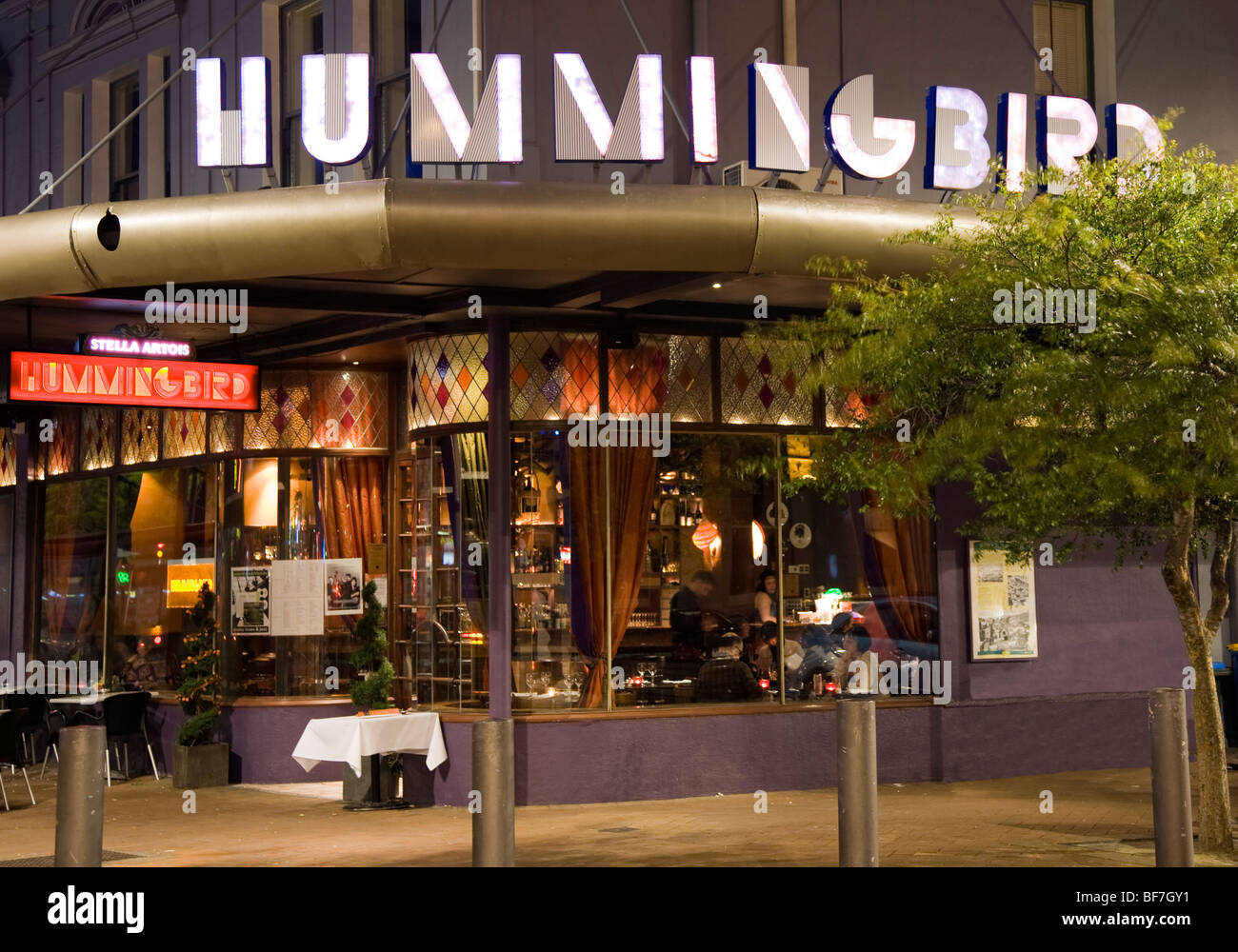 Hummingbird restaurant, Courtenay Place,  Wellington, New Zealand Stock Photo