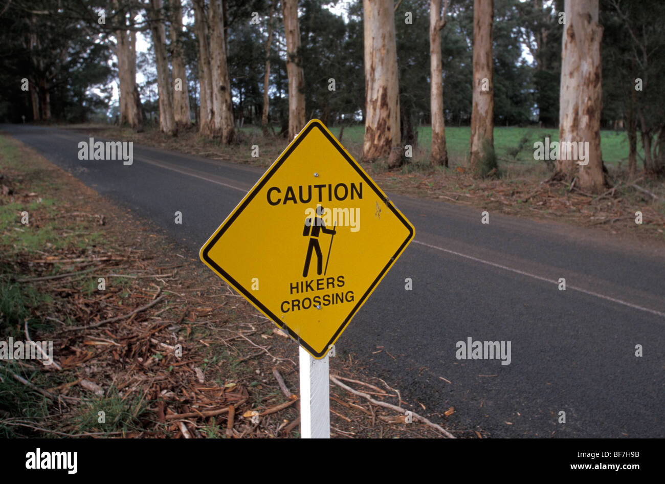Road Sign Pemberton Western Australia Australia Stock Photo