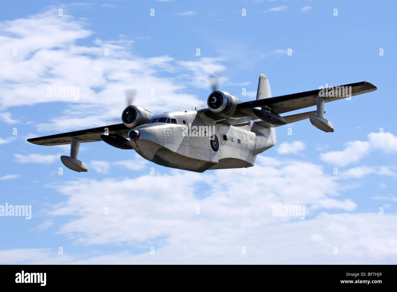 Grumman HU-16C Albatross in Flight Stock Photo