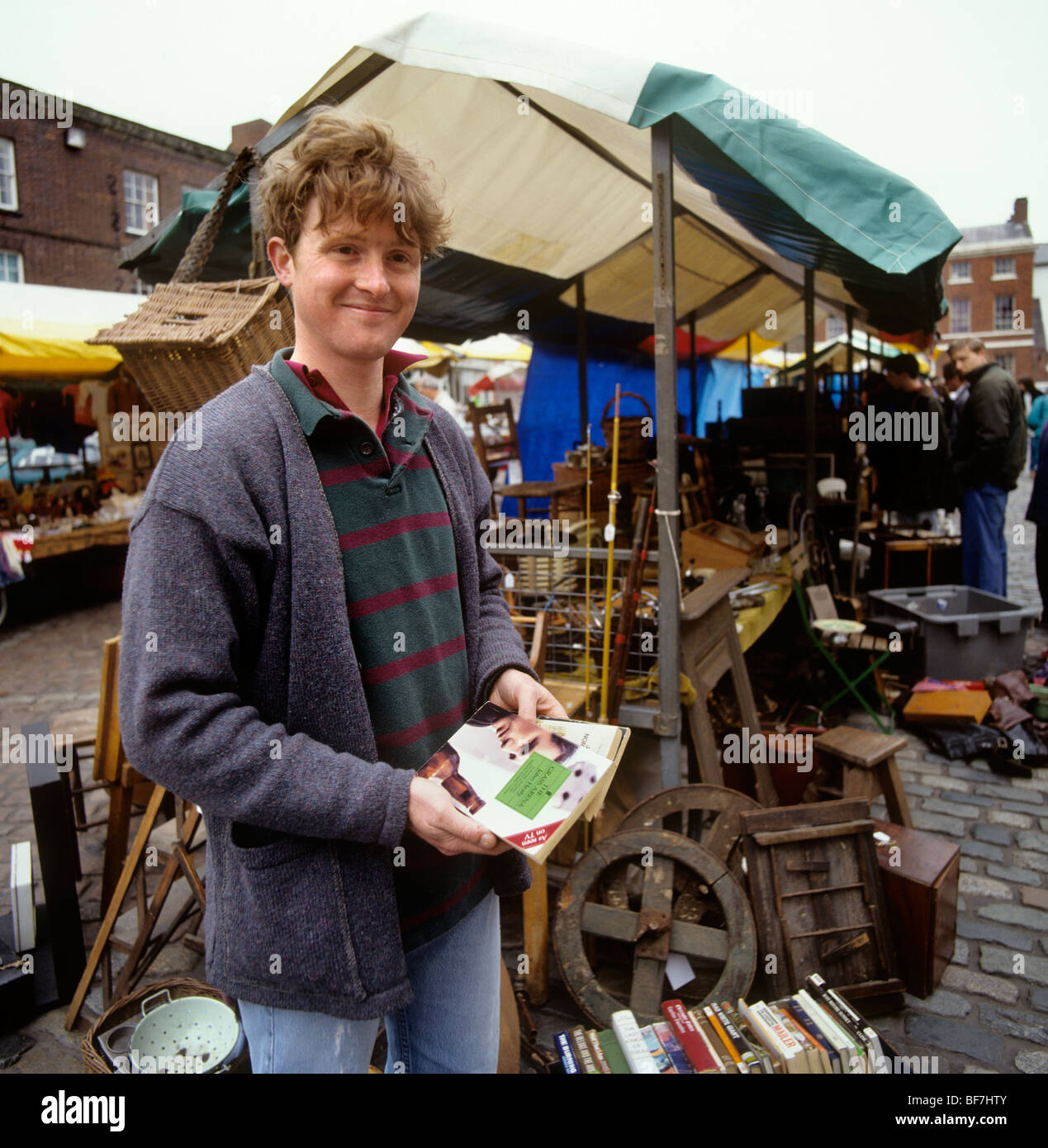 UK, England, Staffordshire, Leek, market trader Fergus Lees Stock Photo -  Alamy