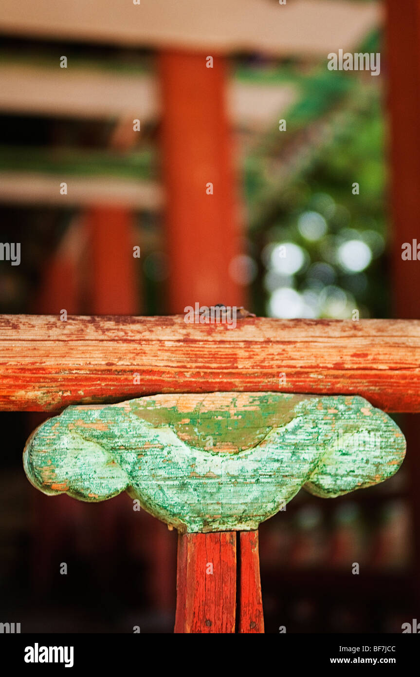Detail of railing of Yeonhwadang in The Seceret Garden in Changdeokgung ...