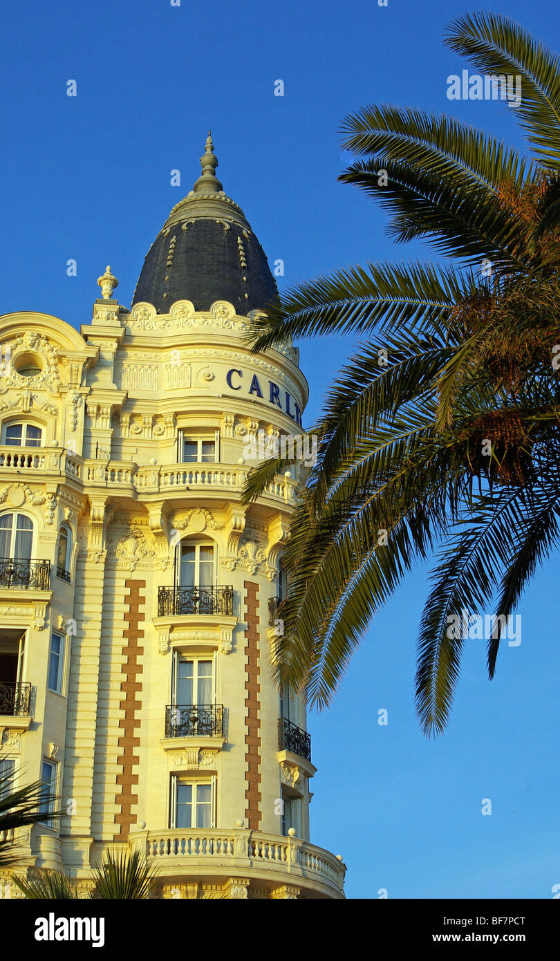 Cannes (06): The Carlton hotel Stock Photo