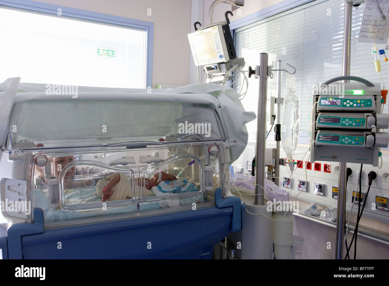 Intervillage hospital of Côte Basque (64) : neonatology unit Stock Photo