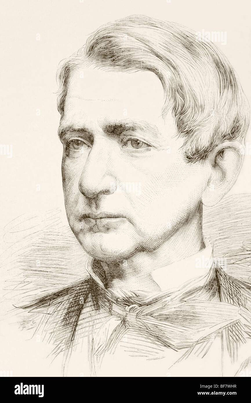 William Henry Seward, Sr. 1801 to 1872. American politician and Secretary of State under Abraham Lincoln and Andrew Johnson. Stock Photo