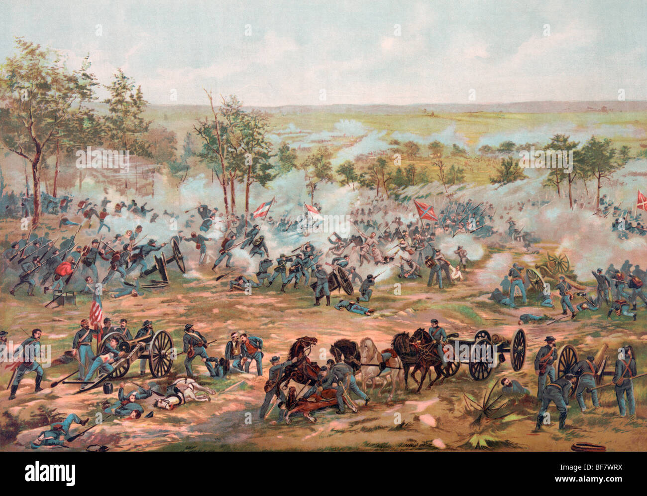 The Battle of Gettysburg, July 1 to 3, 1863. Stock Photo