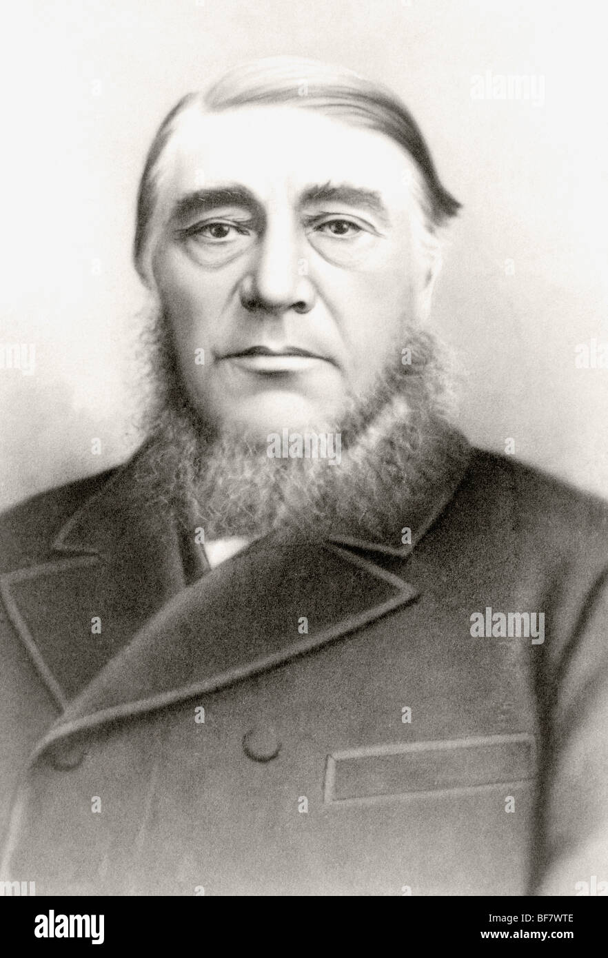 Stephanus Johannes Paulus Kruger, 1825 to 1904. Known as Paul Kruger. State President of the South African Republic Stock Photo