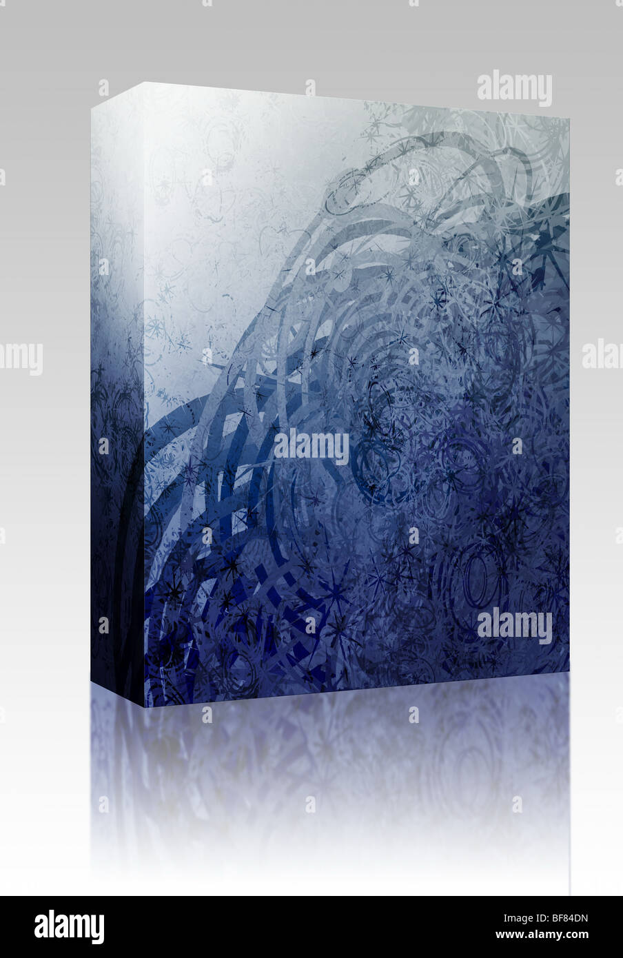 Software package box Swirly abstract grunge textured background ...