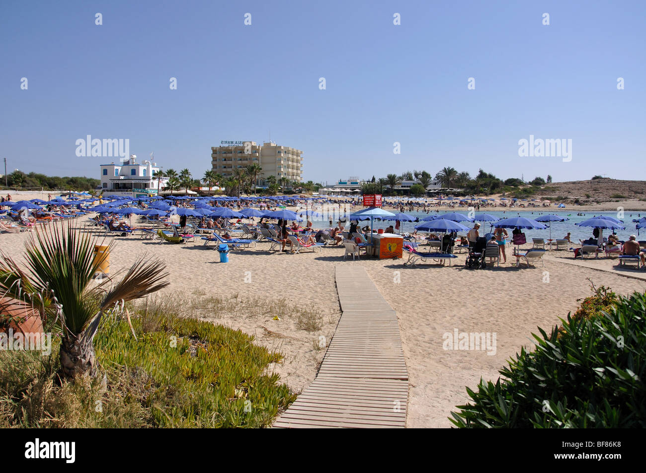 Sandy Bay, Ayia Napa, Famagusta District, Cyprus Stock Photo