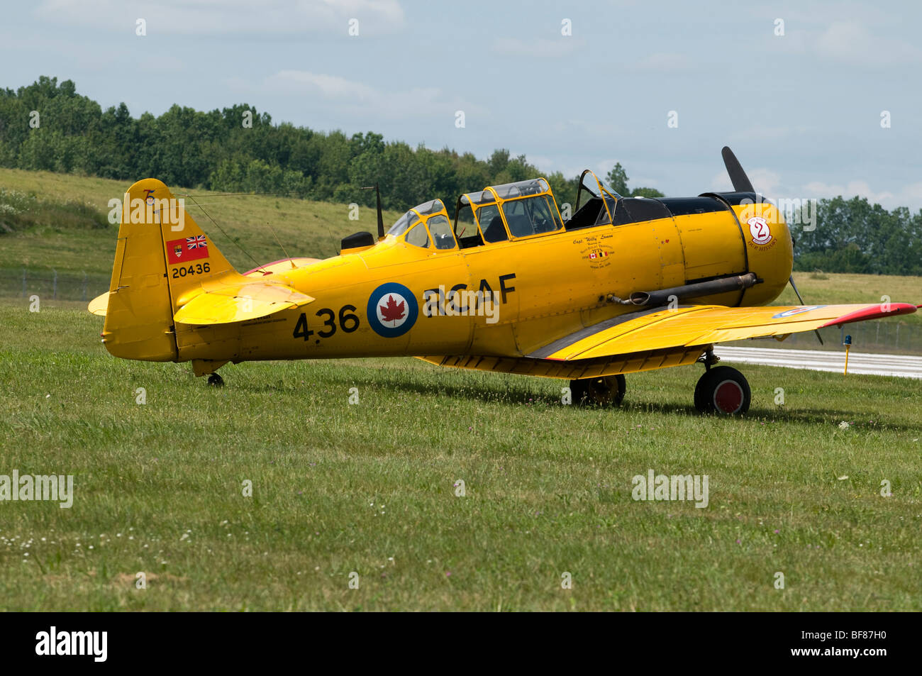 Royal Canadian Air Force North American Harvard (T-6) Stock Photo