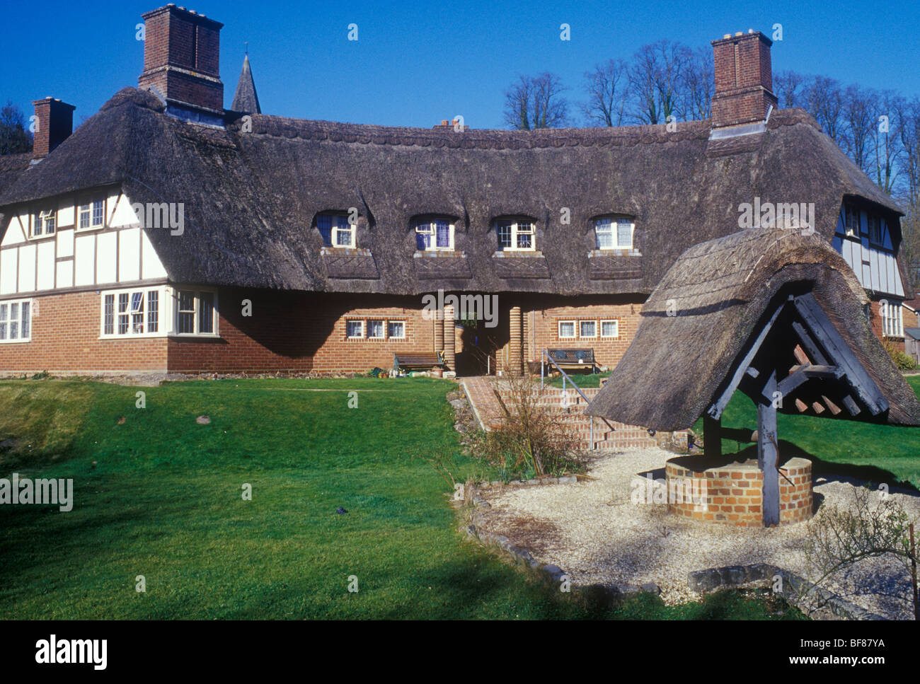 Laverstoke Freefolk Hampshire UK. Model estate village built by Lord