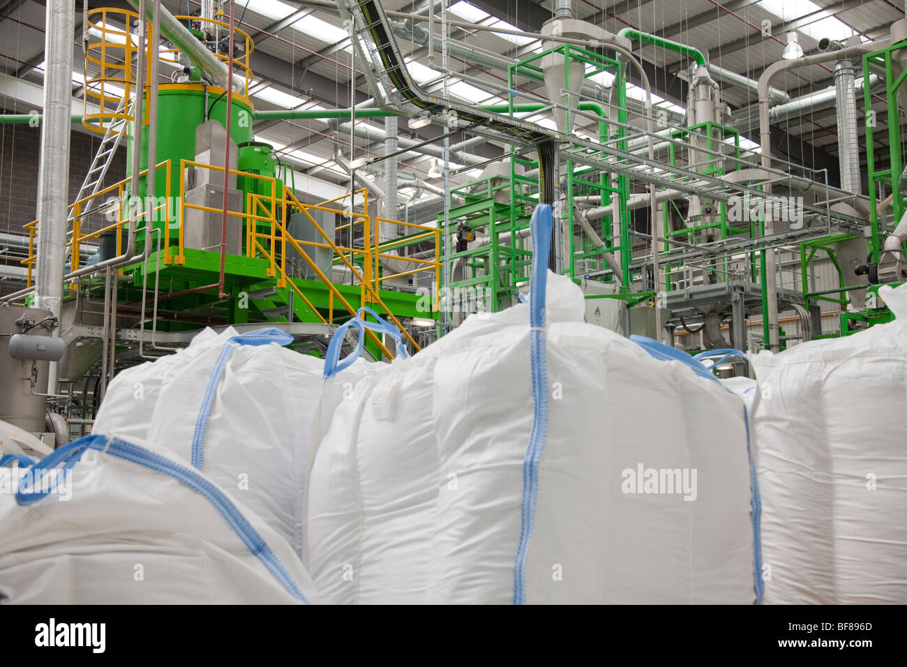 Plastic recycling factory Stock Photo Alamy