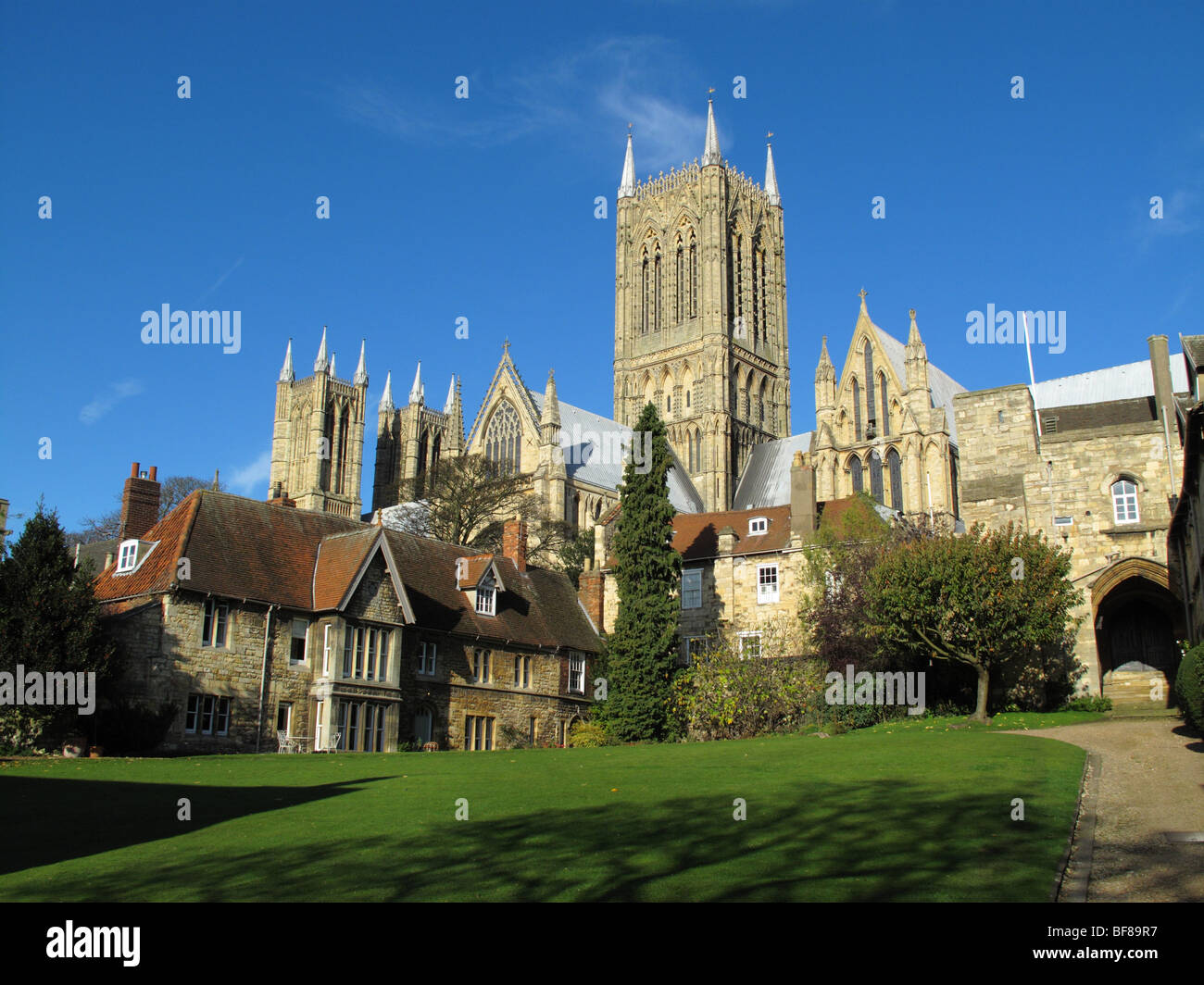Lincoln Cathedral, Lincoln, England, U.K. Stock Photo