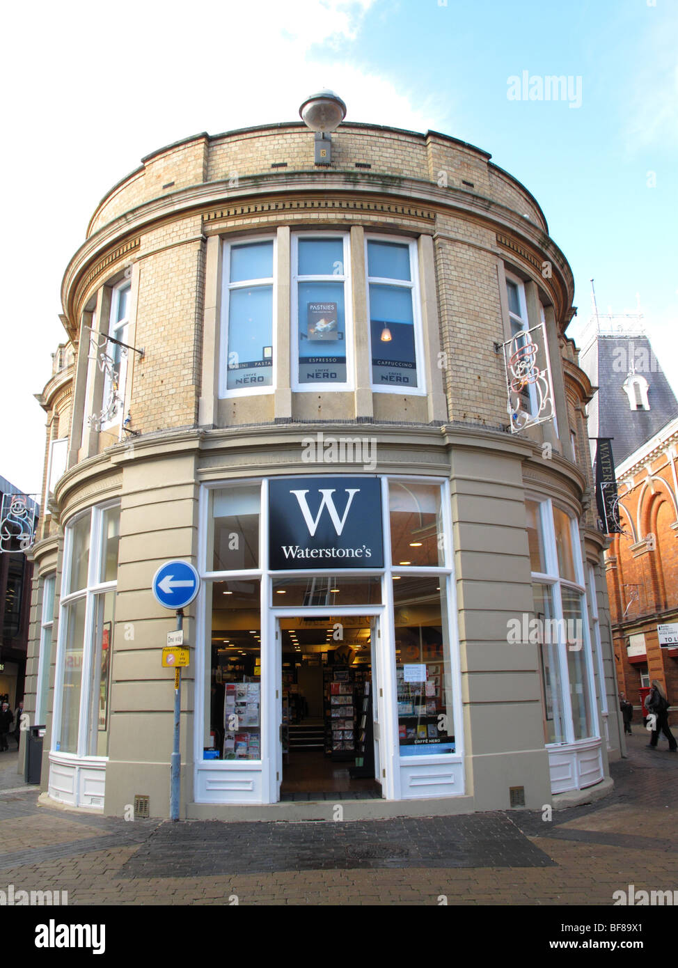 A Waterstone's retail outlet in Lincoln, Lincolnshire, England, U.K. Stock Photo