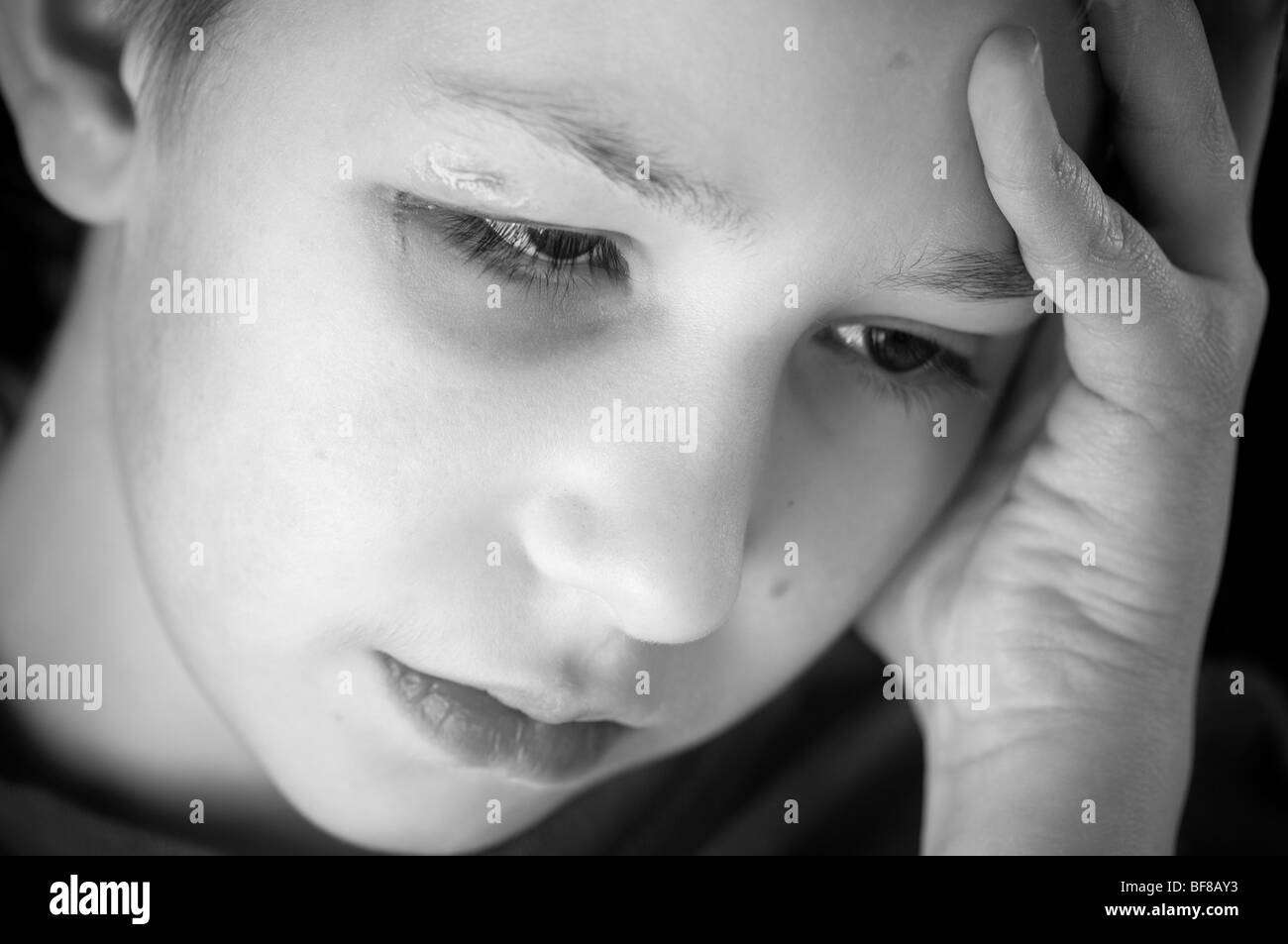 Boy and injury Black and White Stock Photos & Images - Alamy