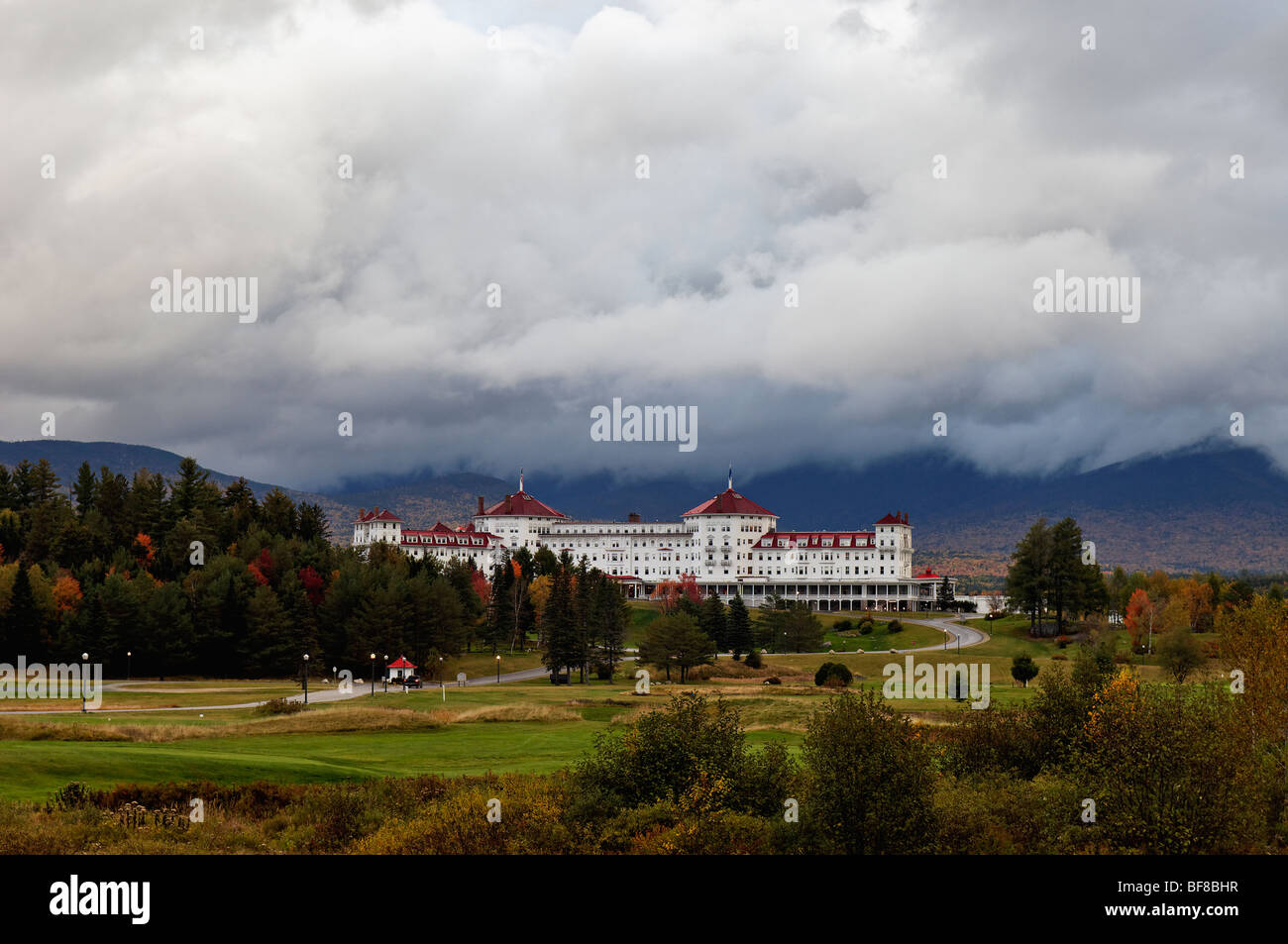 Mount Washington Hotel in Coos County, New Hampshire Stock Photo