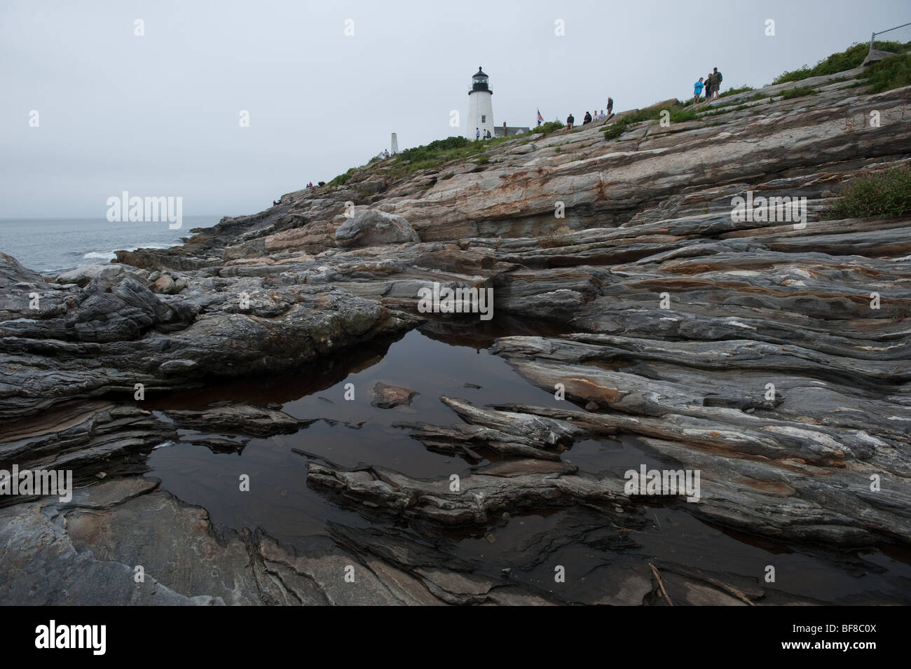 Pemaquid Point Maine Stock Photo Alamy