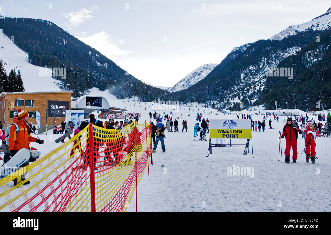 Ski Center Bansko in Bulgaria Stock Photo