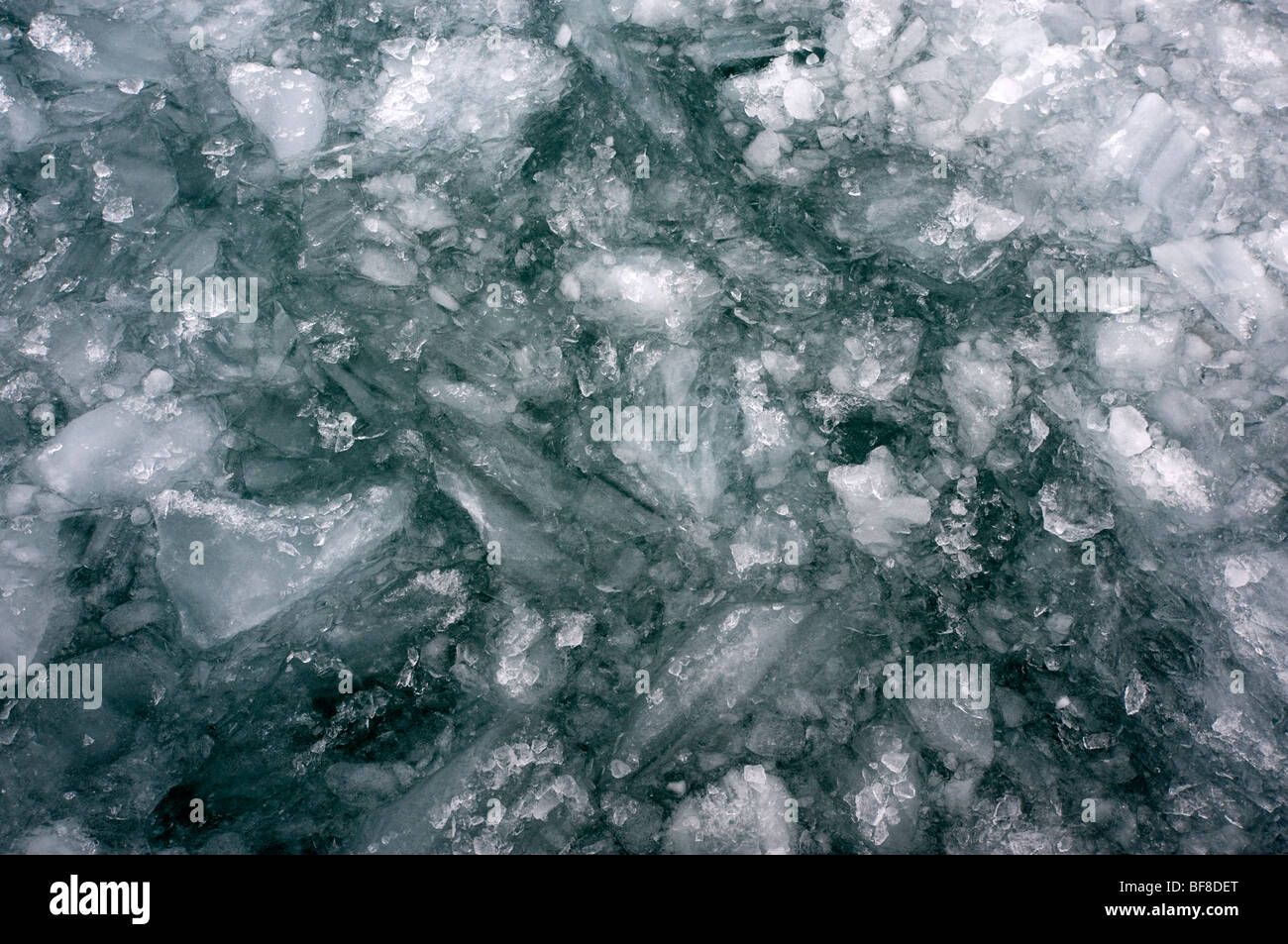 Frozen sea in the Arctic Ocean Stock Photo