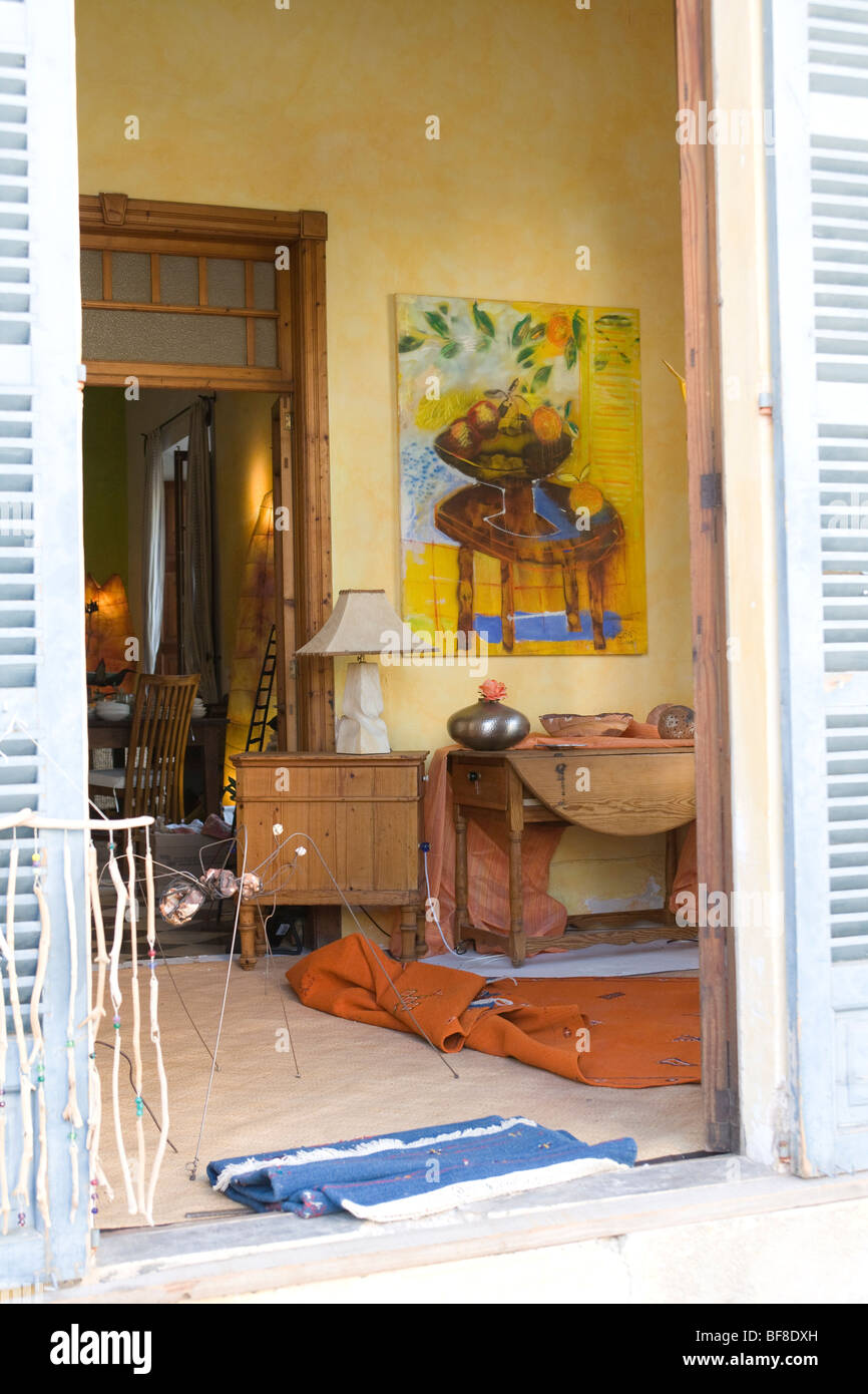 Furniture Shop in Arta Mallorca, Balearic Islands, Spain Stock Photo