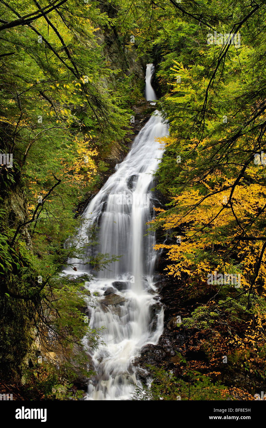 Moss Glen Falls in Lamoille County, Vermont Stock Photo