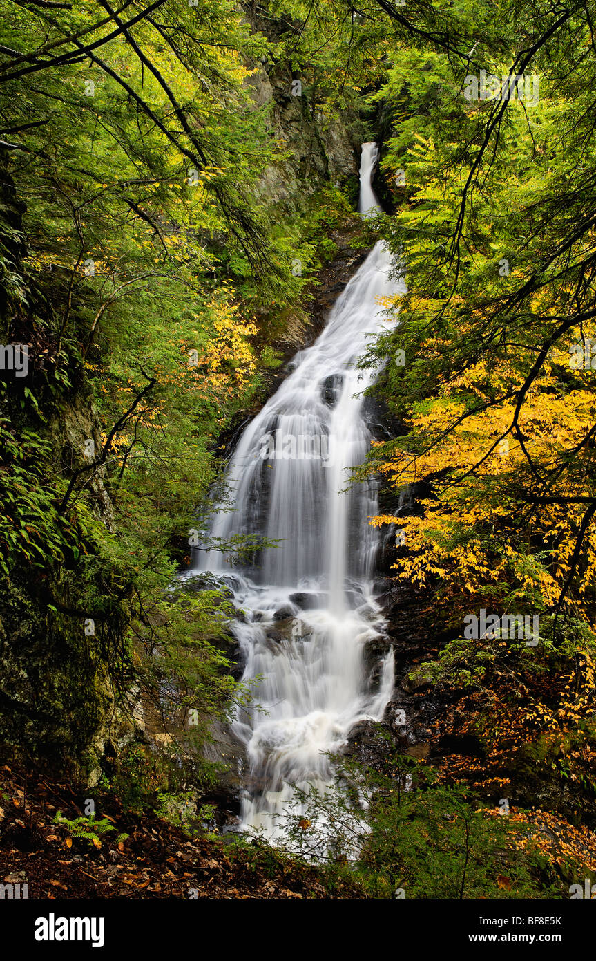 Moss Glen Falls in Lamoille County, Vermont Stock Photo