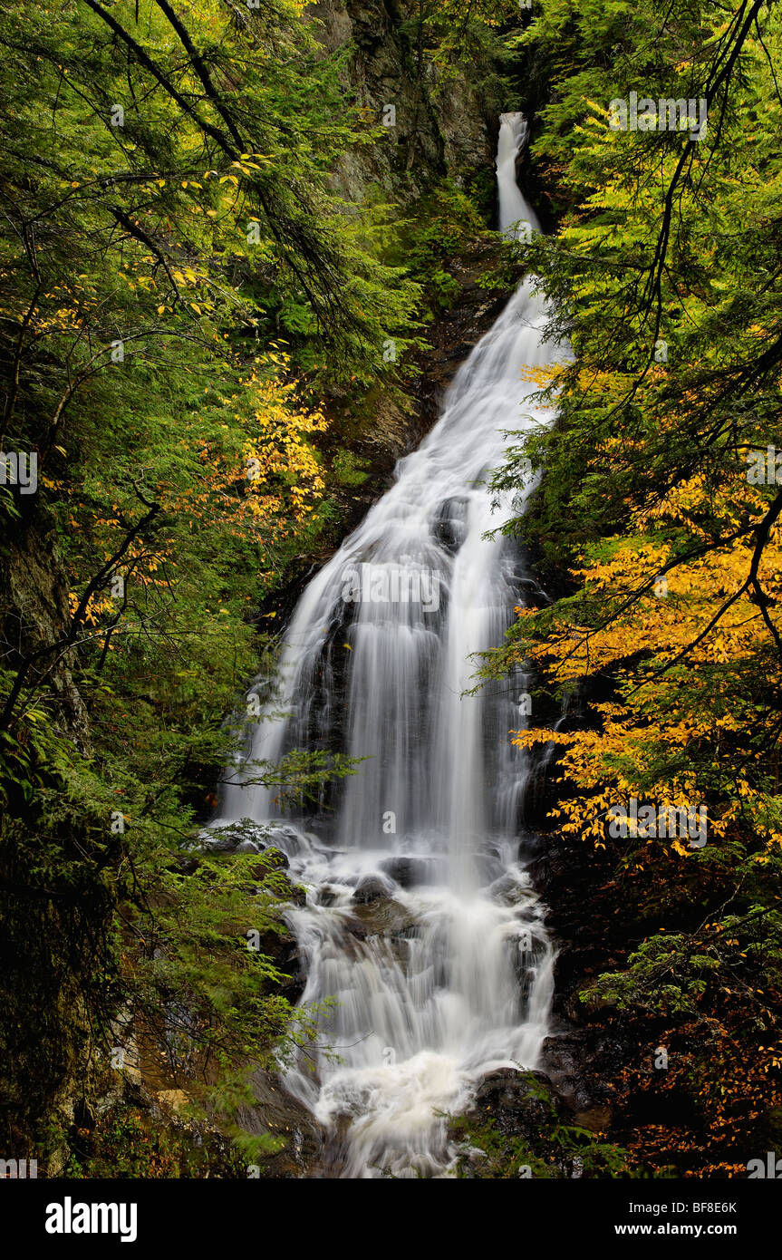 Moss Glen Falls in Lamoille County, Vermont Stock Photo