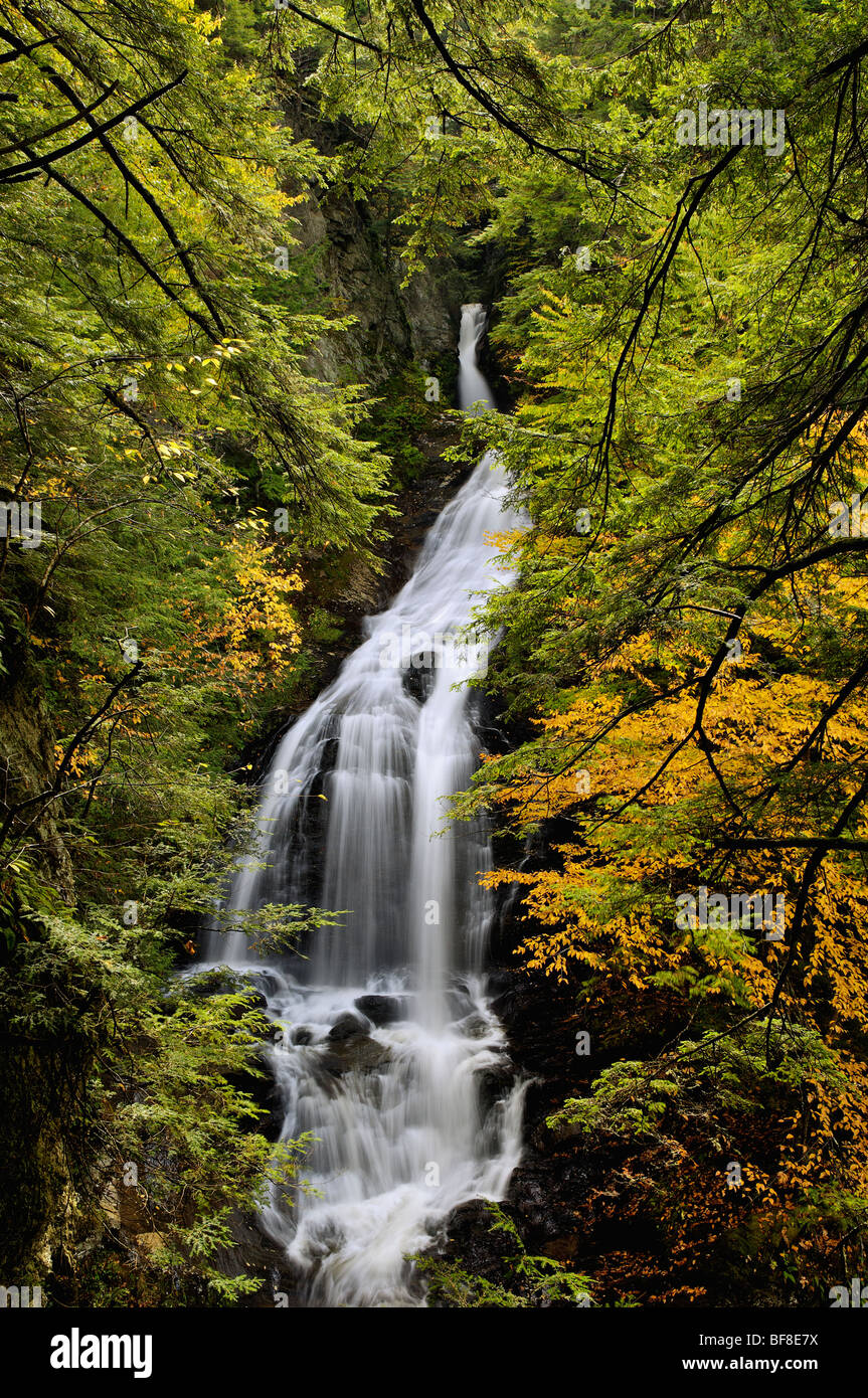 Moss Glen Falls in Lamoille County, Vermont Stock Photo