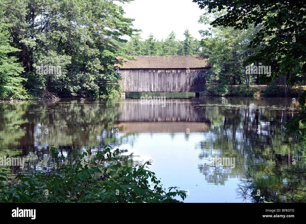 Covered bridge, Massachusetts Stock Photo Alamy