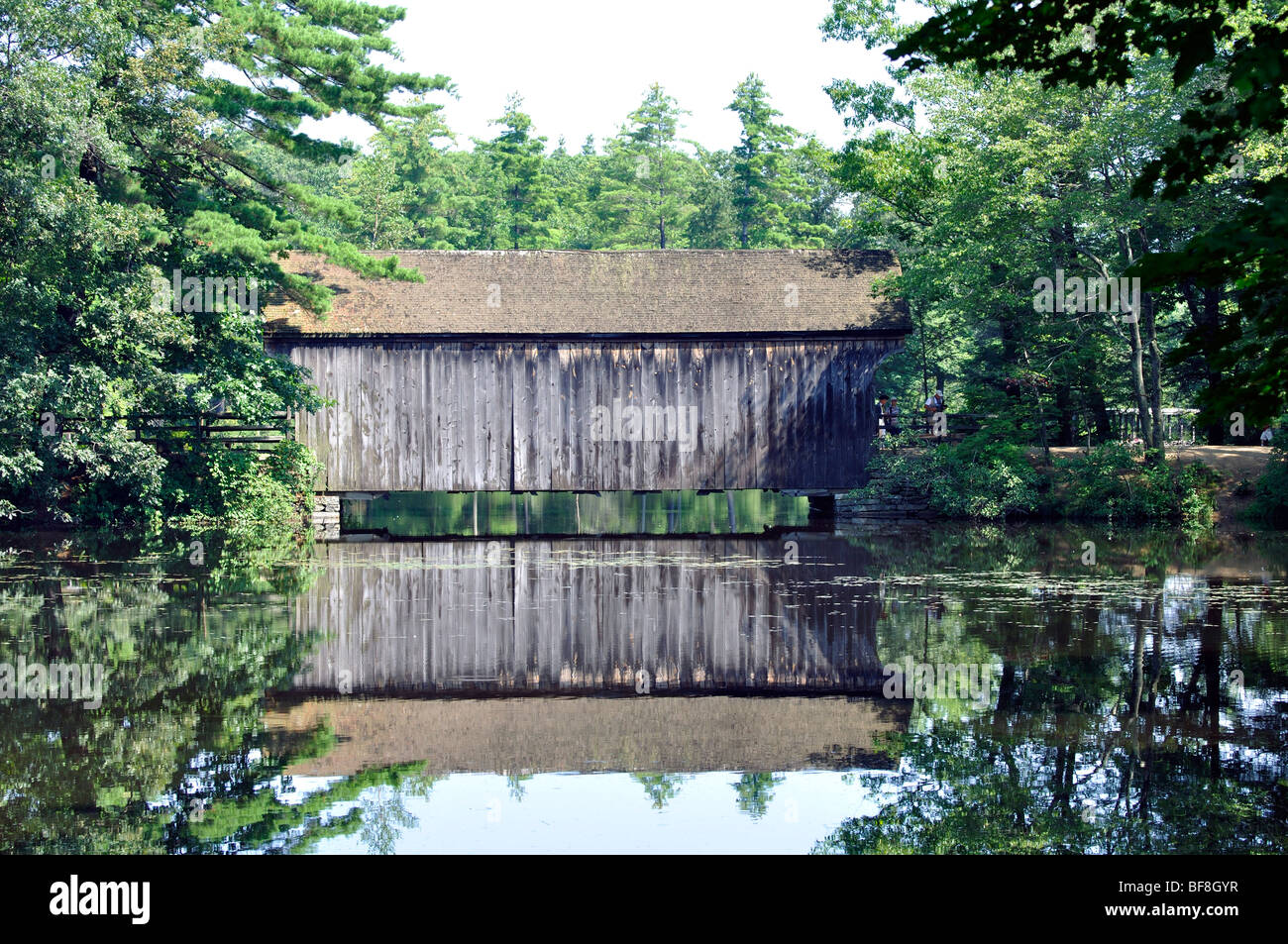 Covered bridge, Massachusetts Stock Photo Alamy